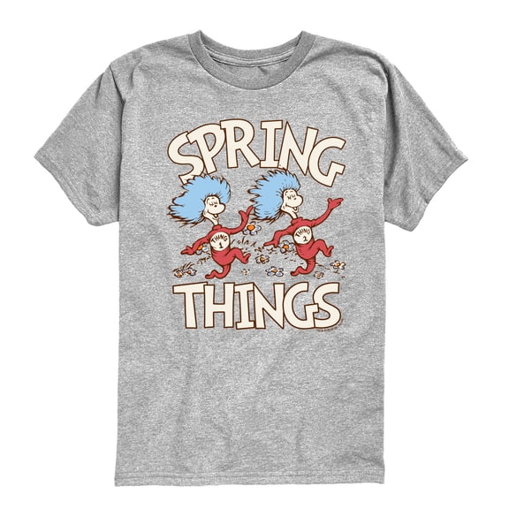 Dr. Seuss - Spring Things - Youth Boys Short Sleeve Graphic T-Shirt