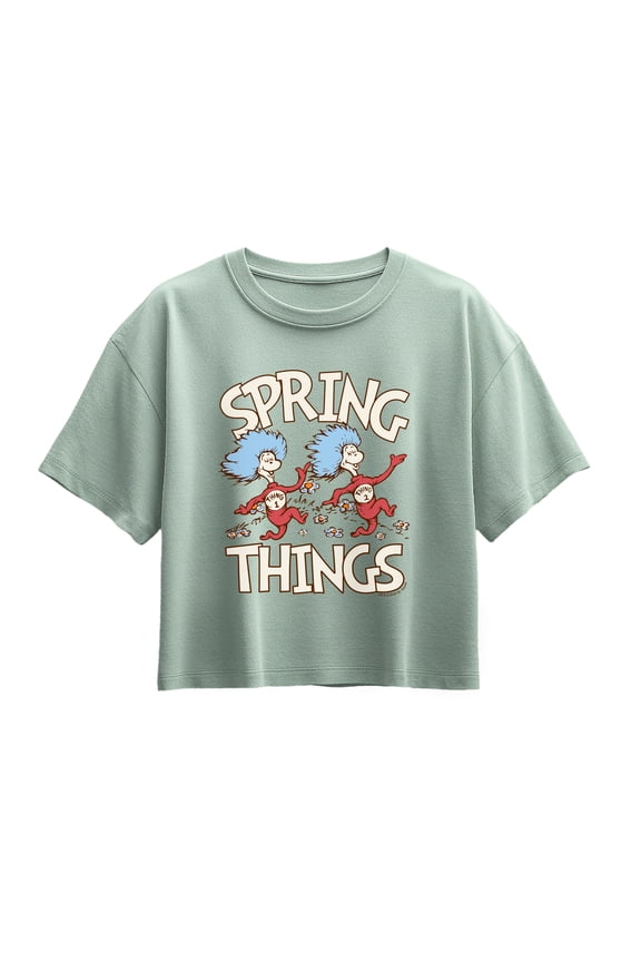- Spring Things - Youth Girls Boxy T-Shirt