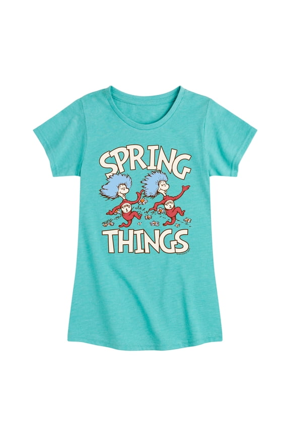 - Spring Things - Youth Girls Fitted Short Sleeve T-Shirt