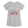 thumbnail image 1 of Dr. Seuss - Spring Things - Youth Girls Fitted Short Sleeve T-Shirt, 1 of 4