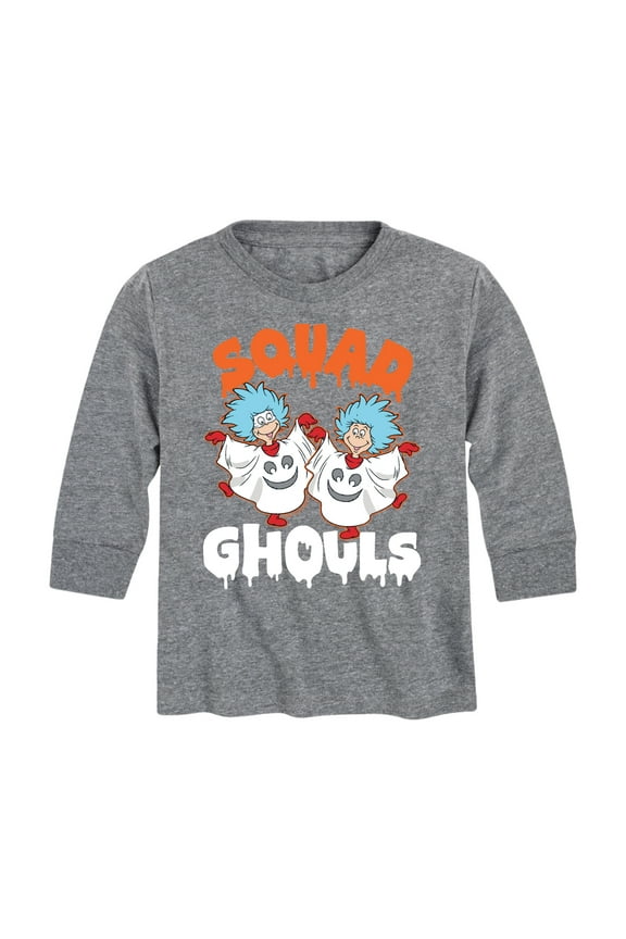 - Squad Ghouls Thing 1 and Thing 2 - Toddler And Youth Long Sleeve Graphic T-Shirt