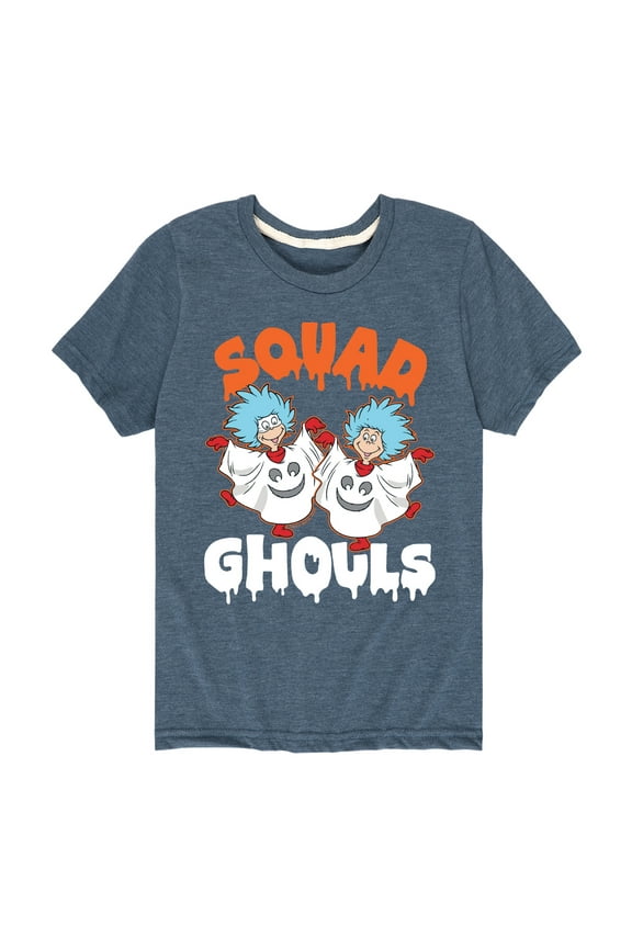 - Squad Ghouls Thing 1 and Thing 2 - Toddler And Youth Short Sleeve Graphic T-Shirt