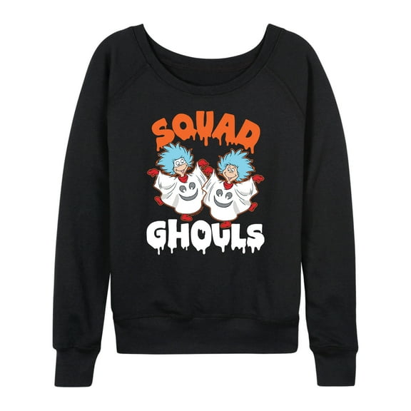 Dr. Seuss - Squad Ghouls Thing 1 and Thing 2 - Women's Lightweight French Terry Long Sleeve Shirt