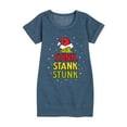 thumbnail image 1 of Dr. Seuss - The Grinch Stink Stank Stunk - Toddler And Youth Girls Fleece Dress, 1 of 5
