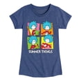 thumbnail image 1 of Dr. Seuss - Summer Things Grid - Girls Toddler And Youth Fitted Short Sleeve Tee, 1 of 6