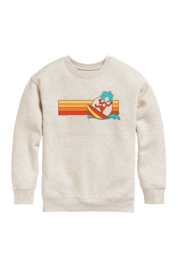 - Surfing Thing - Youth Boys Crew Fleece Sweatshirt