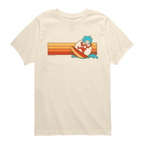 Dr. Seuss - Surfing Thing - Youth Boys Short Sleeve Graphic T-Shirt
