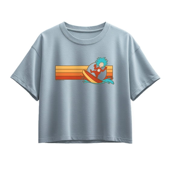 Dr. Seuss - Surfing Thing - Youth Girls Boxy T-Shirt