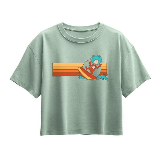 Dr. Seuss - Surfing Thing - Youth Girls Boxy T-Shirt