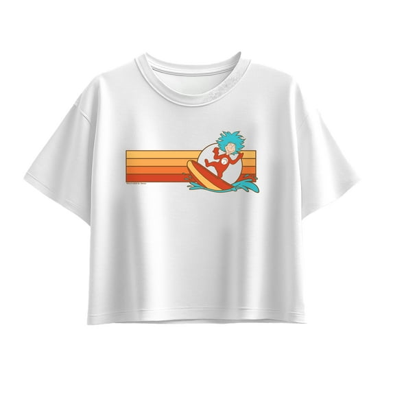 Dr. Seuss - Surfing Thing - Youth Girls Boxy T-Shirt