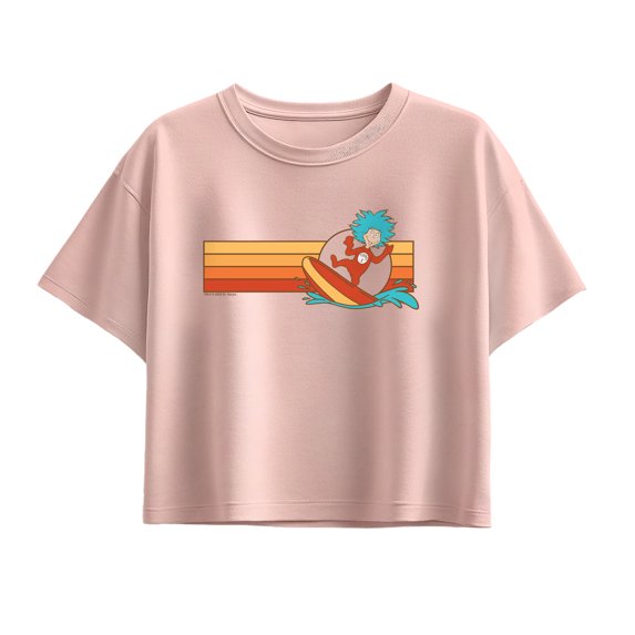 Dr. Seuss - Surfing Thing - Youth Girls Boxy T-Shirt