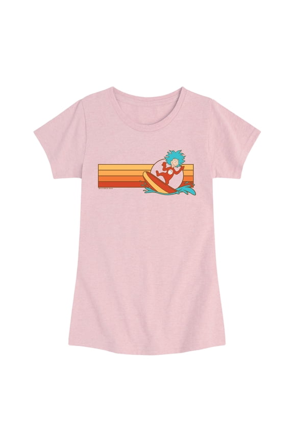 - Surfing Thing - Youth Girls Fitted Short Sleeve T-Shirt