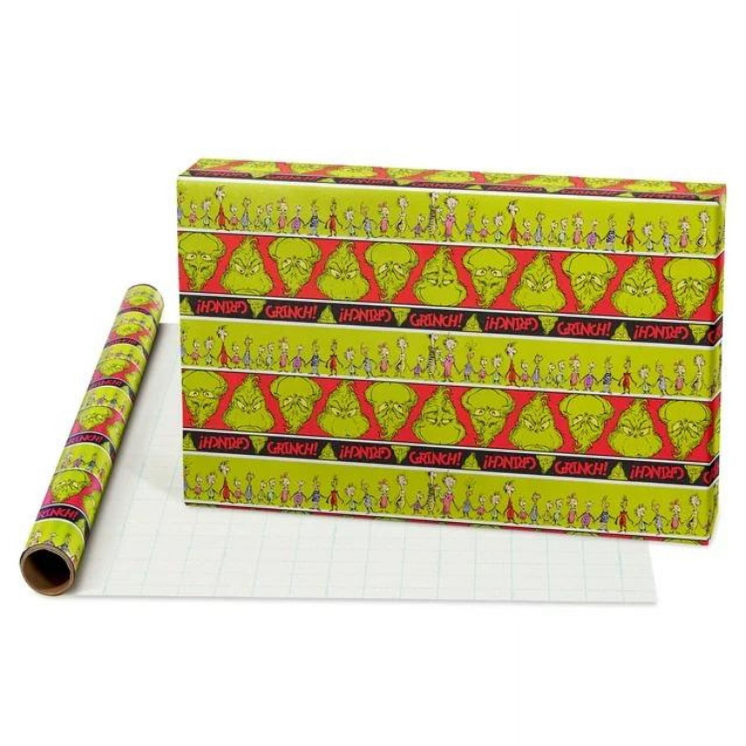 Dr. Seuss THE GRINCH Wrapping Paper 60 sq ft Roll
