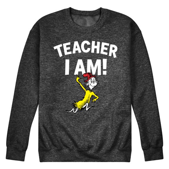 Dr. Seuss - Teacher I Am Sam I Am - Men's Crew Neck Fleece Pullover