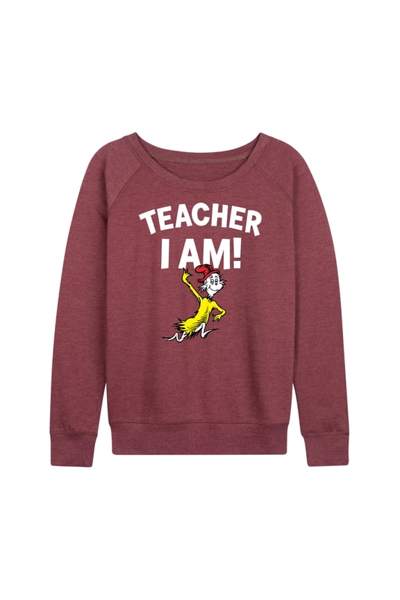 - Teacher I Am Sam I Am - Women's Lightweight French Terry Long Sleeve Shirt