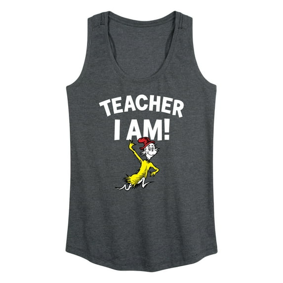 Dr. Seuss - Teacher I Am Sam I Am - Women's Racerback Tank Top