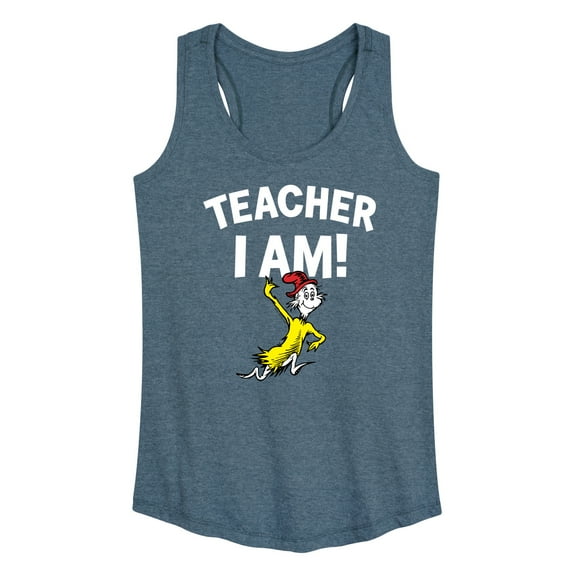 Dr. Seuss - Teacher I Am Sam I Am - Women's Racerback Tank Top