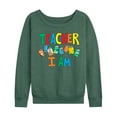 thumbnail image 1 of Dr. Seuss - Teacher I Am - Women's Lightweight French Terry Pullover, 1 of 6