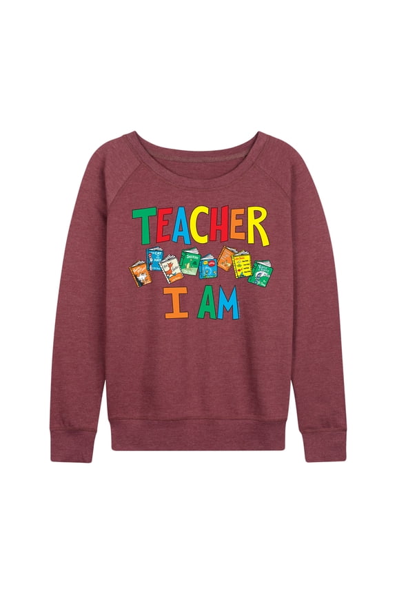 - Teacher I Am - Women's Lightweight French Terry Pullover