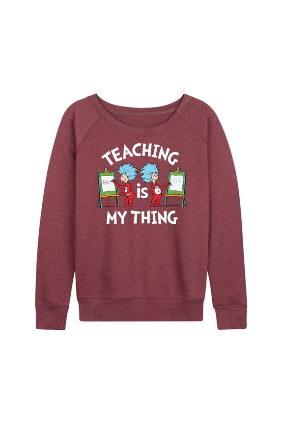 - Teaching Is My Thing - Women's Lightweight French Terry Long Sleeve Shirt