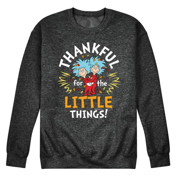 Dr. Seuss - Thanksgiving Is A Family Thing - Men's Crew Neck Fleece Pullover