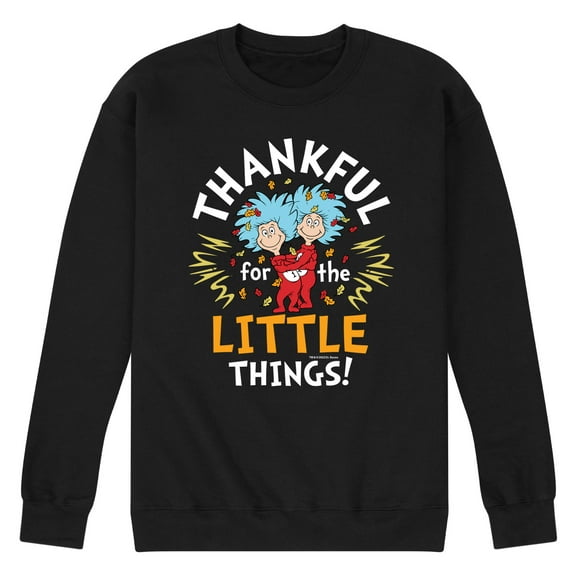 Dr. Seuss - Thanksgiving Is A Family Thing - Men's Crew Neck Fleece Pullover