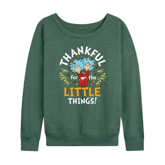 Dr. Seuss - Thanksgiving Is A Family Thing - Women's Lightweight French Terry Long Sleeve Shirt