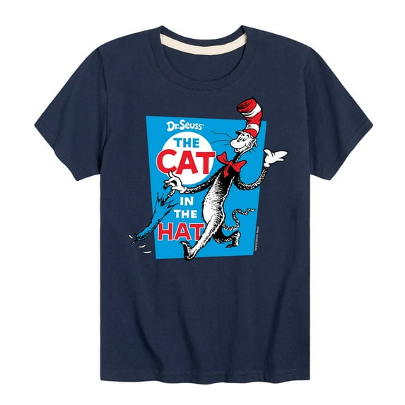 Dr. Seuss - The Cat In The Hat Book Cover - Toddler And Youth Short Sleeve Graphic T-Shirt