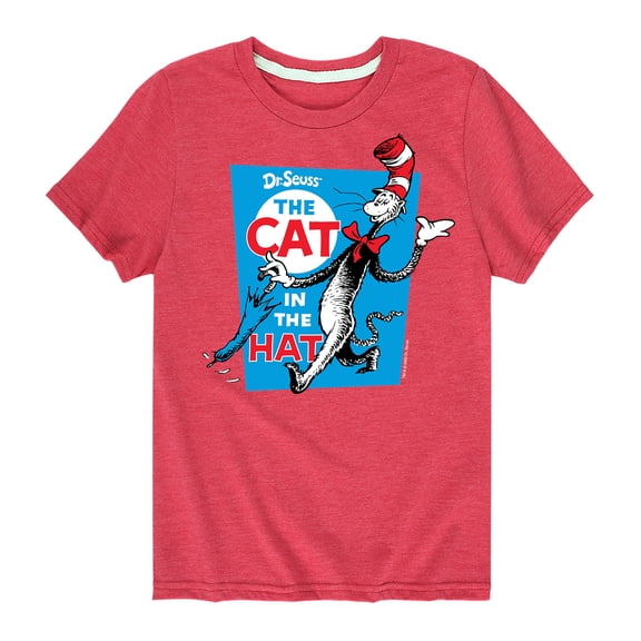 Dr. Seuss - The Cat In The Hat Book Cover - Toddler And Youth Short Sleeve Graphic T-Shirt