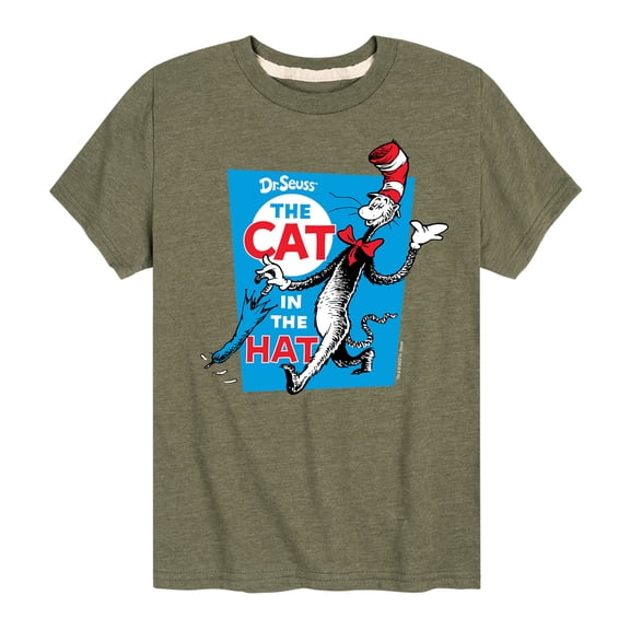 Dr. Seuss - The Cat In The Hat Book Cover - Toddler And Youth Short Sleeve Graphic T-Shirt