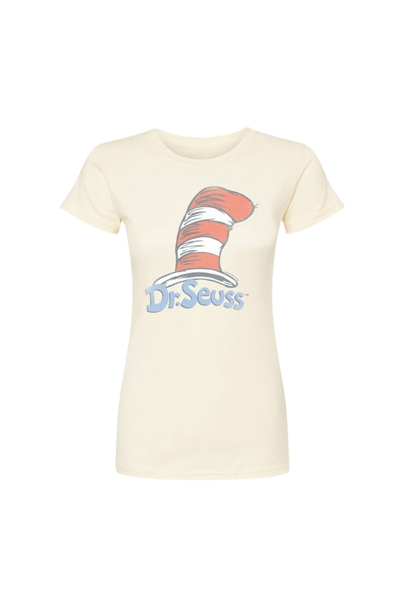 - The Cat in the Hat Logo - Juniors Fitted Short Sleeve Graphic T-Shirt