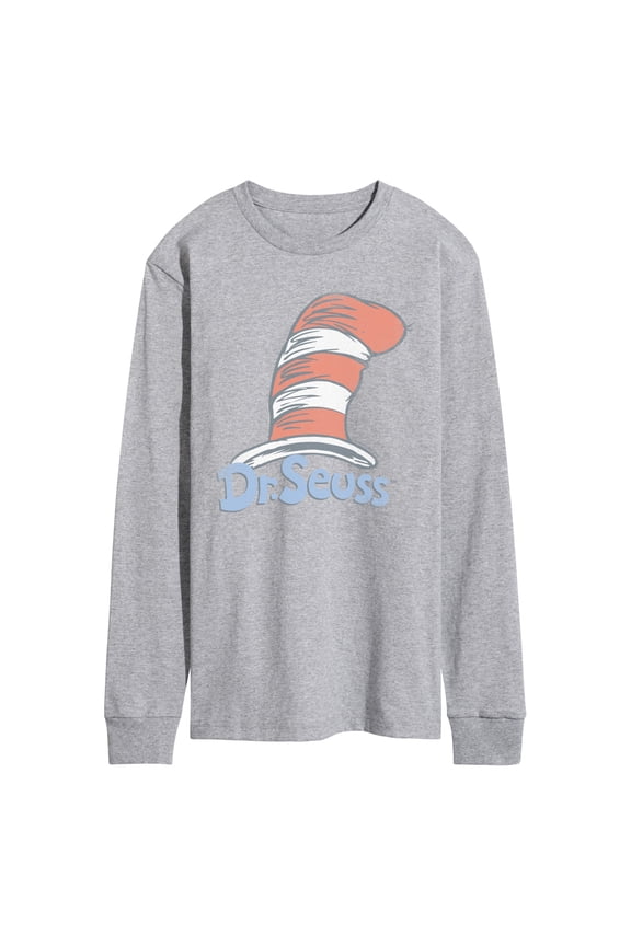 - The Cat in the Hat Logo - Men's Long Sleeve Graphic T-Shirt