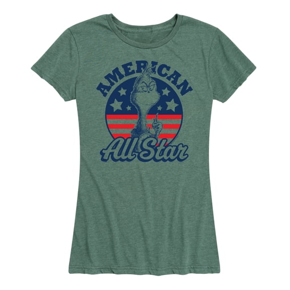 Dr. Seuss - The Grinch America's Favorite Mean One - Women's Short Sleeve Graphic T-Shirt
