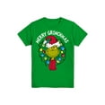 thumbnail image 1 of Dr. Seuss The Grinch Boys Holiday Graphic Crew Neck Short Sleeve T-shirt, Size 4-18, 1 of 2