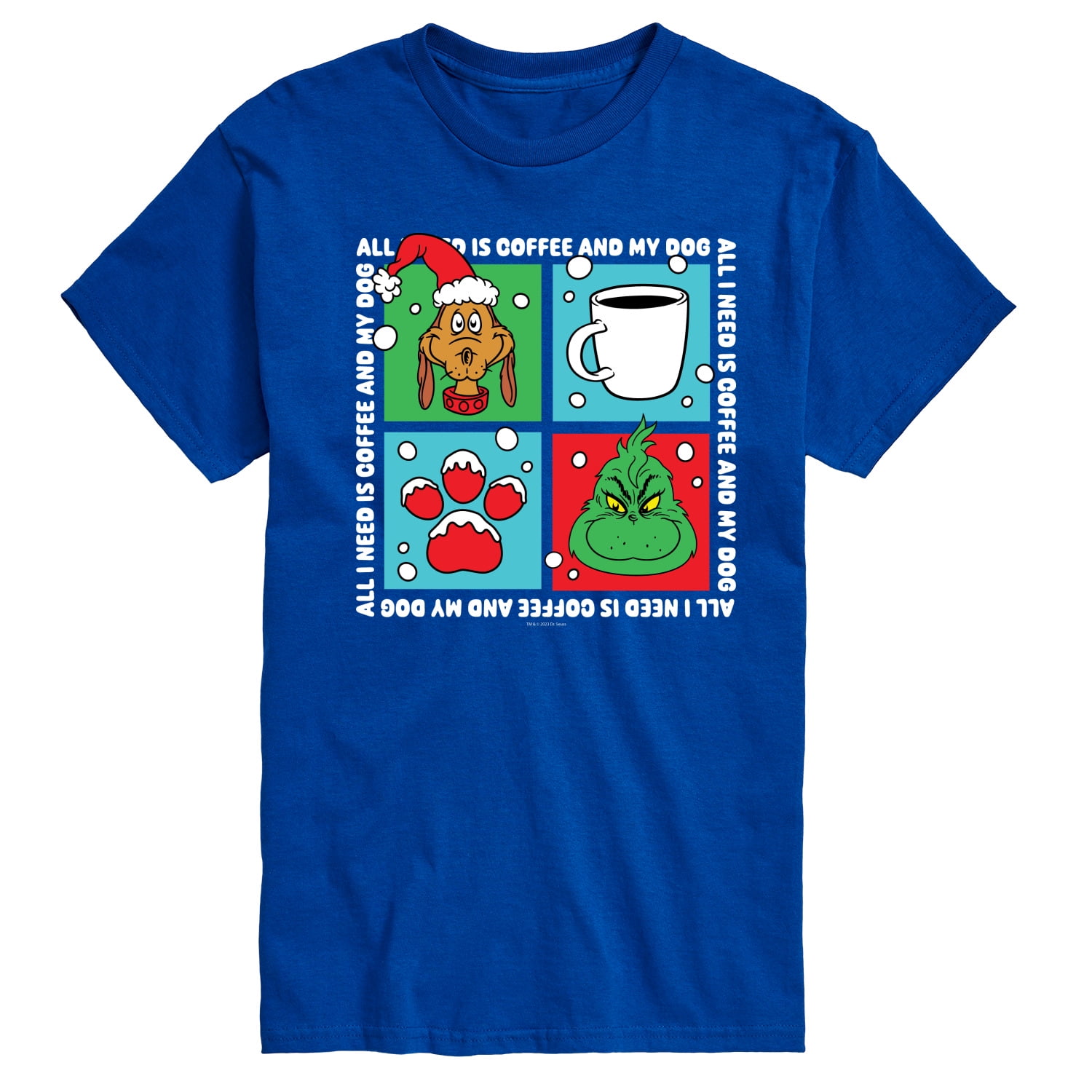 Dr. Seuss The Grinch - Christmas - All I Need Is Coffee & My Dog - Men ...
