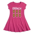 thumbnail image 1 of Dr. Seuss The Grinch - Christmas - All The Moods - Toddler & Youth Girls Fit & Flare Dress, 1 of 4