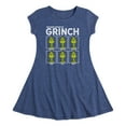 thumbnail image 1 of Dr. Seuss The Grinch - Christmas - All The Moods - Toddler & Youth Girls Fit & Flare Dress, 1 of 1