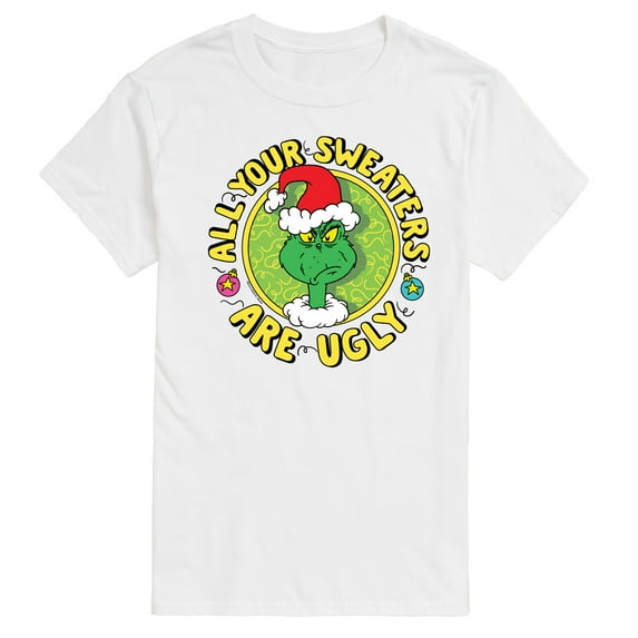 Dr. Seuss The Grinch - Christmas - All Your Sweaters Are Ugly - Men's Short Sleeve Graphic T-Shirt