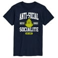 thumbnail image 1 of Dr. Seuss The Grinch - Christmas - Anti-Social Socialite Est. 1957 - Men's Short Sleeve Graphic T-Shirt, 1 of 4