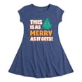 thumbnail image 1 of Dr. Seuss The Grinch - Christmas - As Merry As It Gets - Toddler & Youth Girls Fit & Flare Dress, 1 of 3