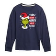thumbnail image 1 of Dr. Seuss The Grinch - Christmas - As Merry As It Gets - Toddler & Youth Long Sleeve Graphic T-Shirt, 1 of 4