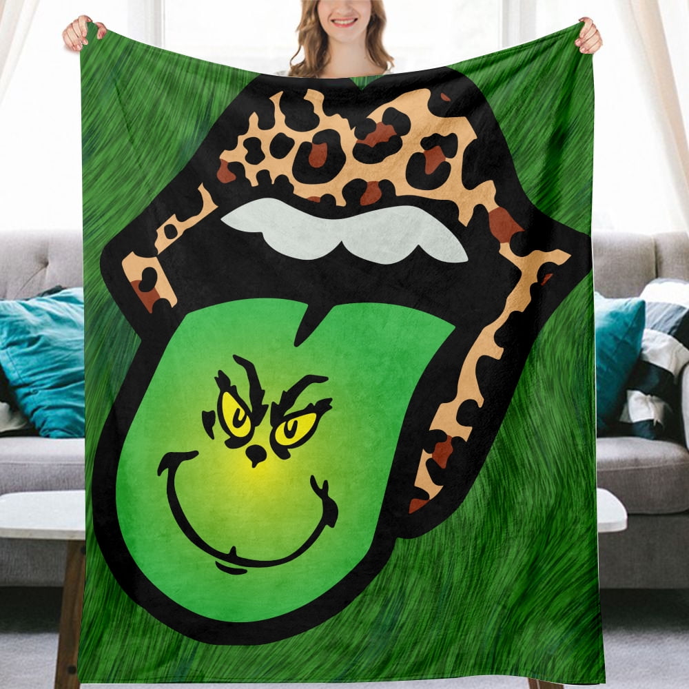Dr. Seuss The Grinch Christmas Bed Blankets Ultra Soft Comfortable Warm Cozy Throw Blanket Sofa Blankets Microfiber Blanket Suitable for Kids and Adults Unisex Walmart