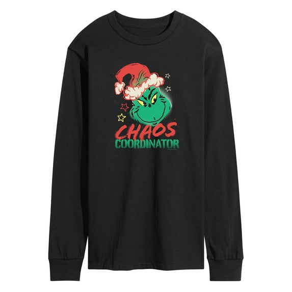 Dr. Seuss The Grinch - Christmas - Chaos Coordinator - Men's Long Sleeve T-Shirt