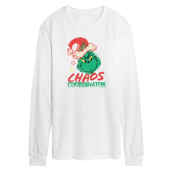 Dr. Seuss The Grinch - Christmas - Chaos Coordinator - Men's Long Sleeve T-Shirt