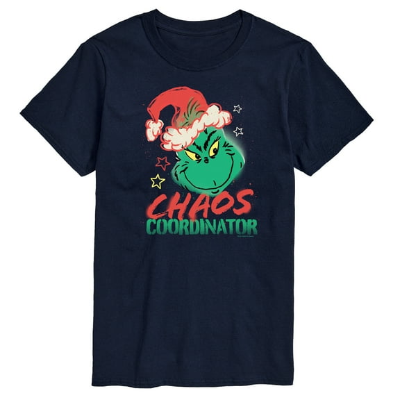Dr. Seuss The Grinch - Christmas - Chaos Coordinator - Men's Short Sleeve Graphic T-Shirt