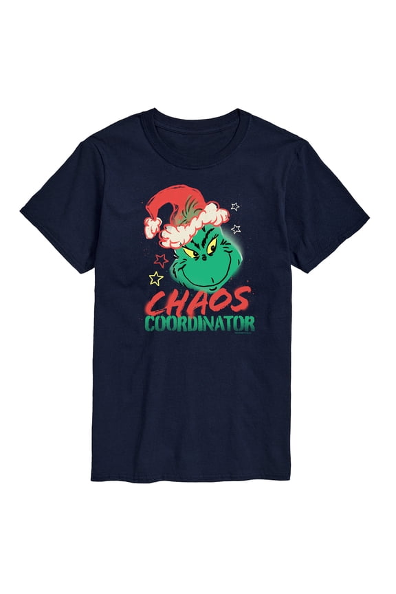 Dr. Seuss The Grinch - Christmas - Chaos Coordinator - Men's Short Sleeve Graphic T-Shirt