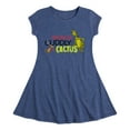 thumbnail image 1 of Dr. Seuss The Grinch - Christmas - Cuddly As A Cactus - Toddler & Youth Girls Fit & Flare Dress, 1 of 3