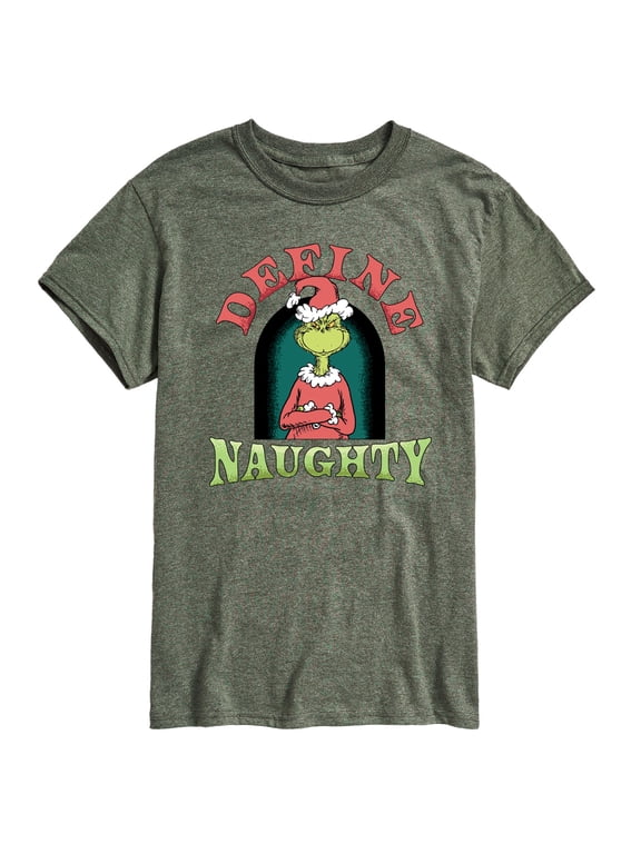 The Grinch - Define Naughty Men's Short Sleeve Graphic T-Shirt