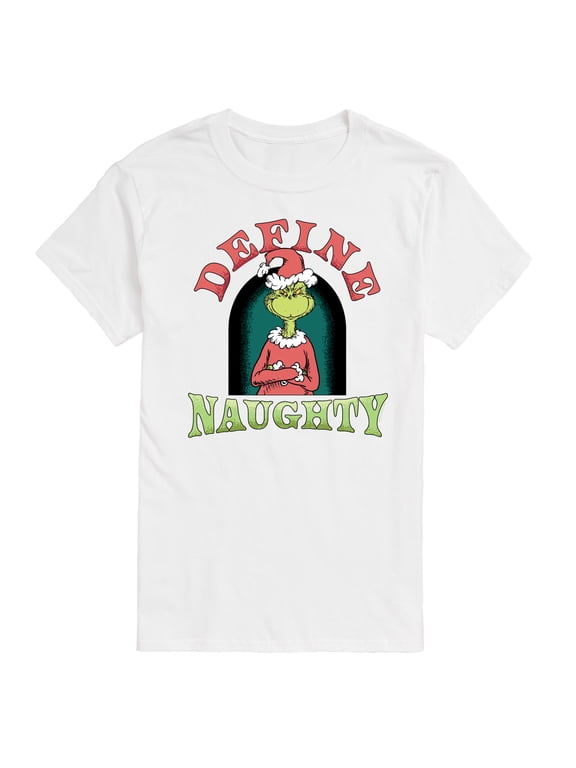 The Grinch - Define Naughty Men's Short Sleeve Graphic T-Shirt