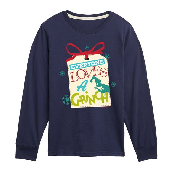 Dr. Seuss The Grinch - Christmas - Everyone Loves A Grinch - Toddler & Youth Long Sleeve Graphic T-Shirt